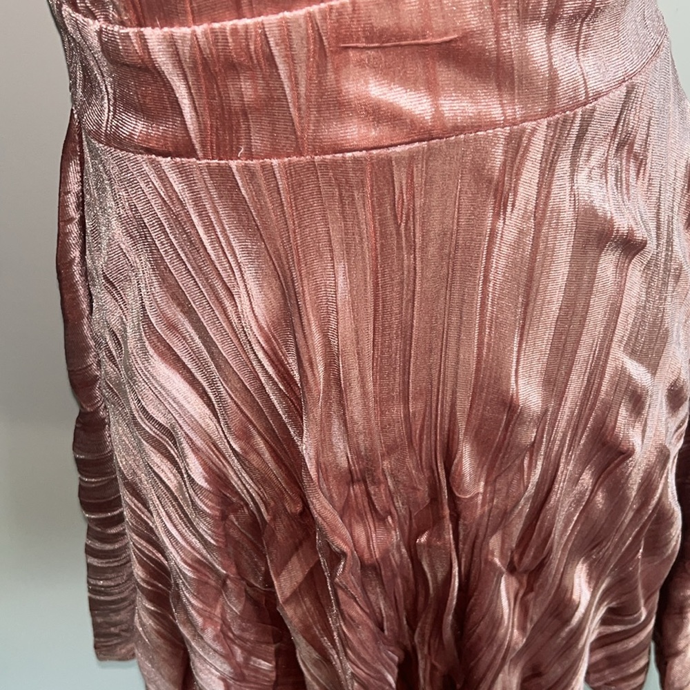 Mauve Velveteen Mini Skater Dress - Picture 6 of 12